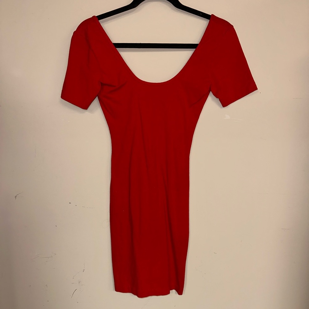 American Apparel Red Bodycon Mini Dress